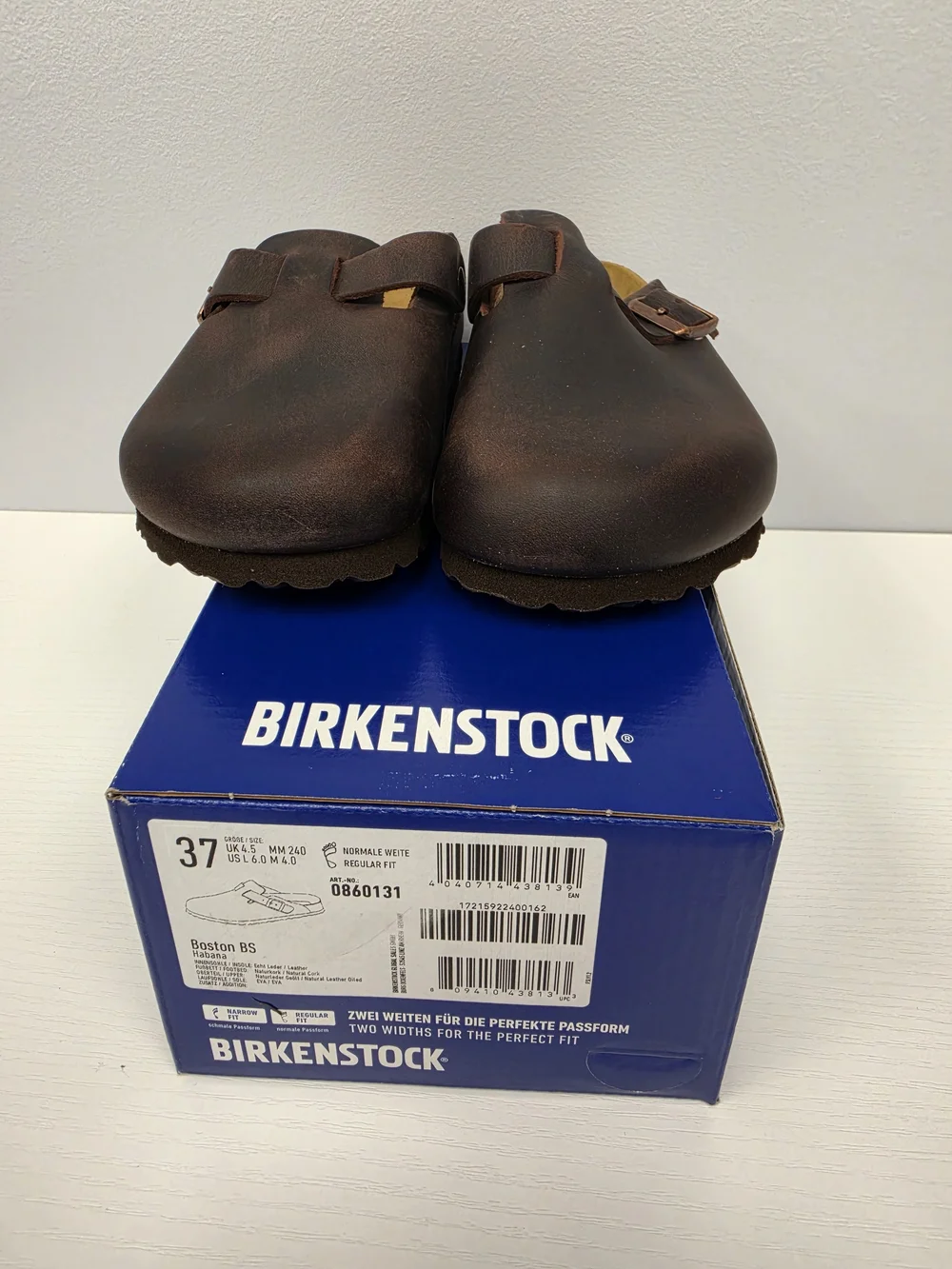 Birkenstock Oiled Leather Boston Clog In Habana